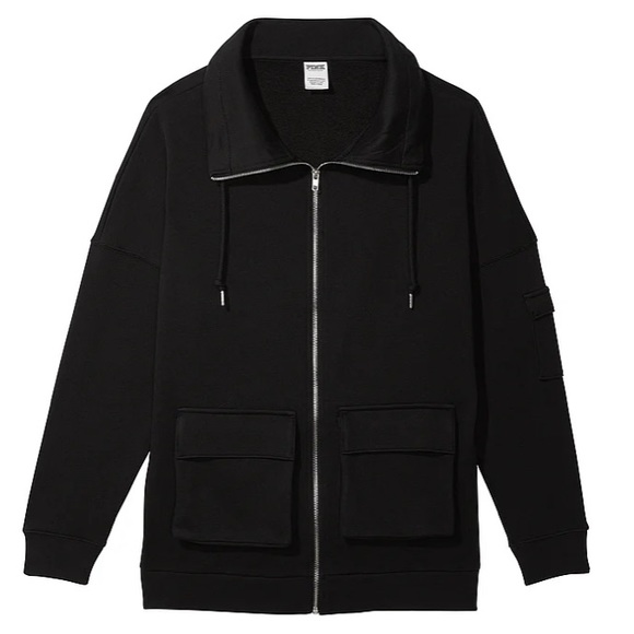 PINK Everyday Fleece Cargo Jacket XS - Picture 2 of 11